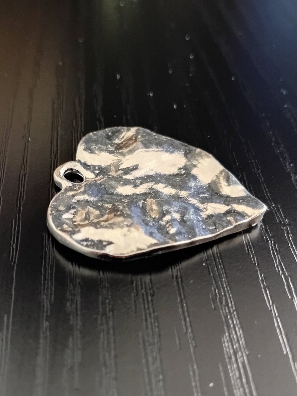Silver Metal Heart Pendant New